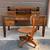 New Like Traditional Solid Wood Desk w/ Hutch & Chair 7 thumbnail