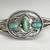 VTG. Navajo Native American 3 Stone Turquoise Sterling Cuff Bracelet 1 thumbnail