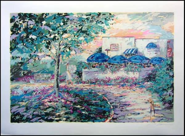 Steve Bloom serigraph "Parkside", signed and numbered 1