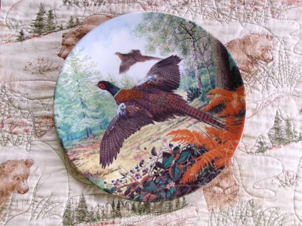 Pheasants in Flight 1