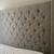 Queen Headboard with Frame /Tall Tufted Soft Gray 3 thumbnail