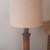 2 Mid Century Brass and Walnut Table Lamps 2 thumbnail