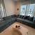 Large sectional couch & ottoman 4 thumbnail