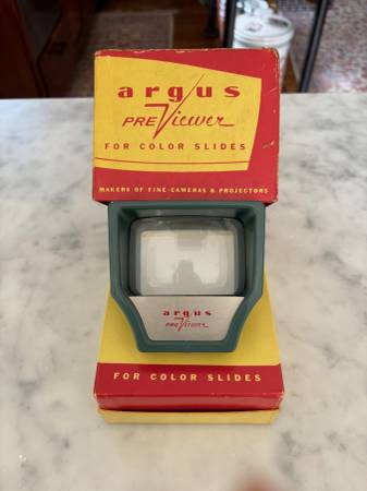 Vintage Argus PreViewer for 35 mm Slides with Original Box 1
