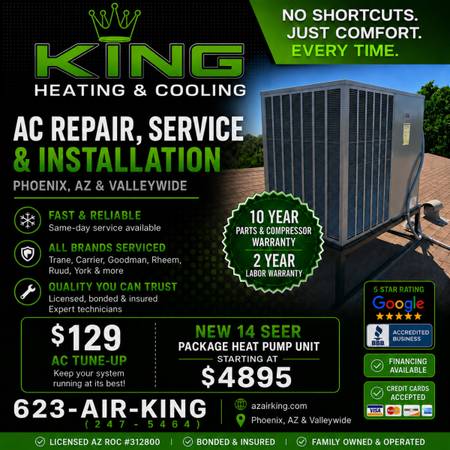 HVAC Split System Air Conditioner or Package Heat Pump A/C AC Gas Pack 1