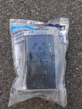 New Unopened Package - Leviton 30A Surface Mount Power Outlet 1