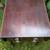 1800's Mahogany Cut Corner Drop Leaf , 3 Drawer Carved Leg Table 2 thumbnail