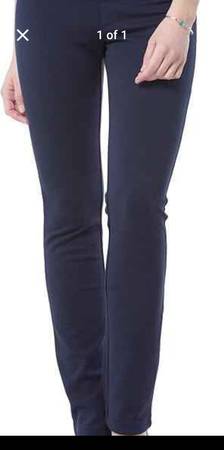 NEW: Women's Ponte Stretch Straight Leg Pull On Pants 1