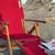 BRAND NEW! Portable Wood Red Lounge Chair with Removable Leg Rest 13 thumbnail