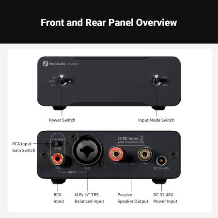 Fosi Audio V3 Mono Power Amplifiers 48V BRAND NEW 2/2025 - $235 (Torrance)63471472356099123