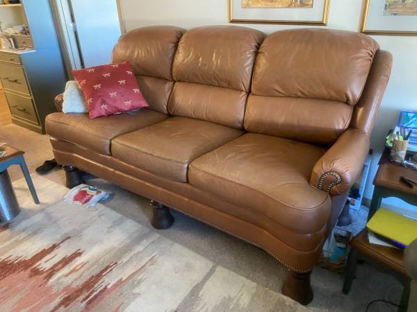 Free Leather Couch and Matching Recliner 1