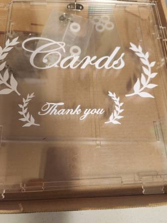 Acrylic Clear Card Box for your Wedding, Special Event etc. 1