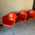 Authentic Herman Miller Eames Fiberglass Molded Chairs – Orange/Red 2 thumbnail