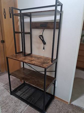 Kitchen Bakers Rack with power station 1