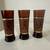 Vintage Wood Amber Glasses Barware 9 thumbnail