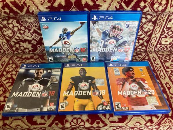 PS4: Madden NFL 2016-2020 (5 games) 1
