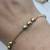 18K Tri-Color Gold Heart Bracelet 8” - 4.2g 3 thumbnail