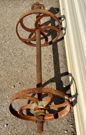Pair of Industrial Salvage Pulley Wheels GA20915 1