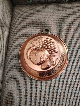 Vintage Fruit Hammered Copper Mold 1