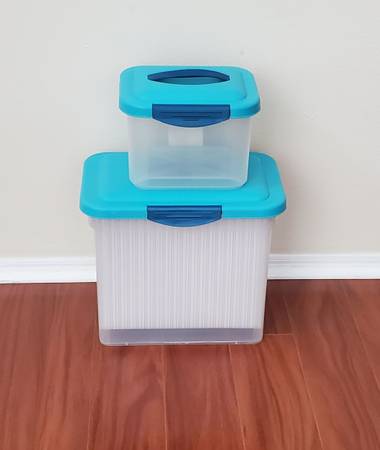 Paper Filing Storage Containers H 11.5" X  L 14" X W 9" & H 7.5" X L 9.5" X W 7. 1