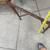 Vintage brass faux bamboo side table plant stand 3 thumbnail