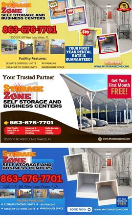 Best Storage Facility in Lake Wales Storage Zone + Parking 1