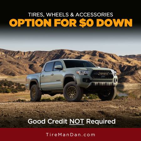 *NO CREDIT CHECK FINANCING! Tires, Wheels, Rims-Most Major Brands 1