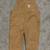 New Carhartt 38 x 34 Brown Bib Overalls. 1 thumbnail