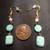 Turquoise dangle earrings 1 thumbnail