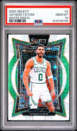 2024-25 Panini Select - Concourse Jayson Tatum White Disco Prizm /75 P 1