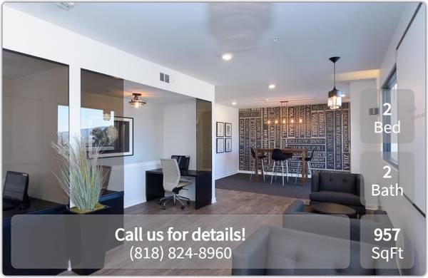 $2,865 / 2br - 957ft2 - Astounding amenities! Live the luxury lifestyle! Visit today! (Sherman Oaks - Sepulveda Blvd)63953079576579121