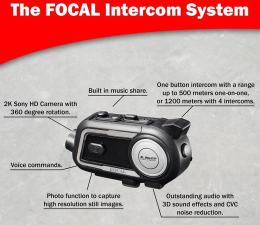 New LS2 Focal universal motorcycle intercom system 1
