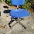 Mid Century Steel Case rolling task chairs chrome electric blue $55ea 11 thumbnail