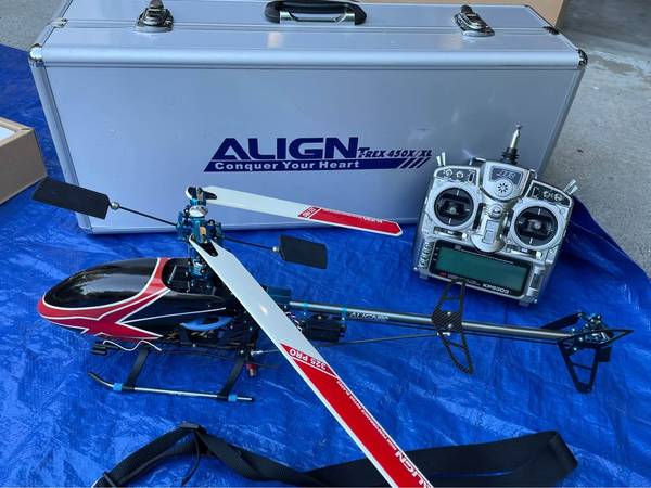 Align T-Rex 450X/XL RC Helicopter + JR XP9303 Radio + Case – Ready to 1