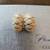 Mid Century Cow (Bovine) Bone and 14K Yellow Gold Earrings! 1 thumbnail