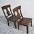 Set of 2 Solid Teak Chairs Queen Anne Style 38'' Height 19'' Seat Heig 7 thumbnail
