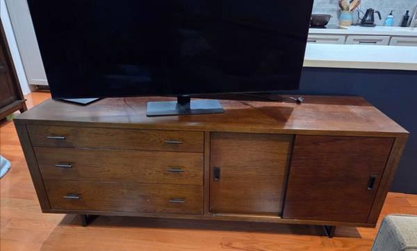 Crate and Barrel console / media  mid-century modern vibe 1