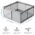New Playpen (51”×51”) for Baby and Toddlers (Grey) + Pull up Rings! 5 thumbnail