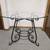 Round Glass Top Dining Table with Metal Base 3 thumbnail