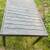 Black painted cast steel patio dining table with extension 5 thumbnail