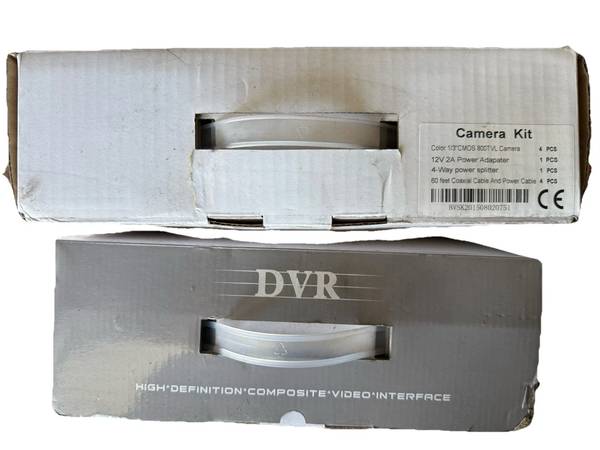 Brand New 8-Channel D1 Advanced DVR Recording w/4 Cameras 1