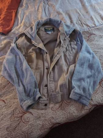 Eagles Ridge Hoodie Jacket Tan & Gray Size (L) 1