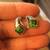 Sterling Silver Studs Earrings with Green Beautiful Stones  Brand New 3 thumbnail