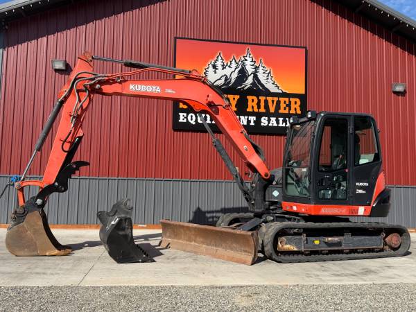 Kubota KX080-4SR3A Closed Cab Excavator 1