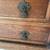2 Piece Vintage Oak Desk with Cut Glass Panes and Inlaid Leather Area 4 thumbnail