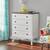 The Pioneer Woman 4-Drawer Dresser Made With Solid Wood Frame, White 4 thumbnail