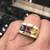 18 KT YELLOW GOLD RING. CLEAR & MULTI-COLORED DIAMONDS 5.50 TCW 2 thumbnail