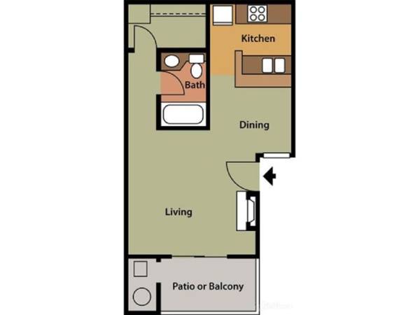 $1,626 / 484ft2 - Spacious Studio Apartment Available – Great Location! (Palmdale)63812226445185122