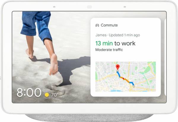 Google 7" Touchscreen Nest Hub w/ Built-In Google Assistant - Charcoal 1