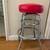 Red diner stool 5 thumbnail